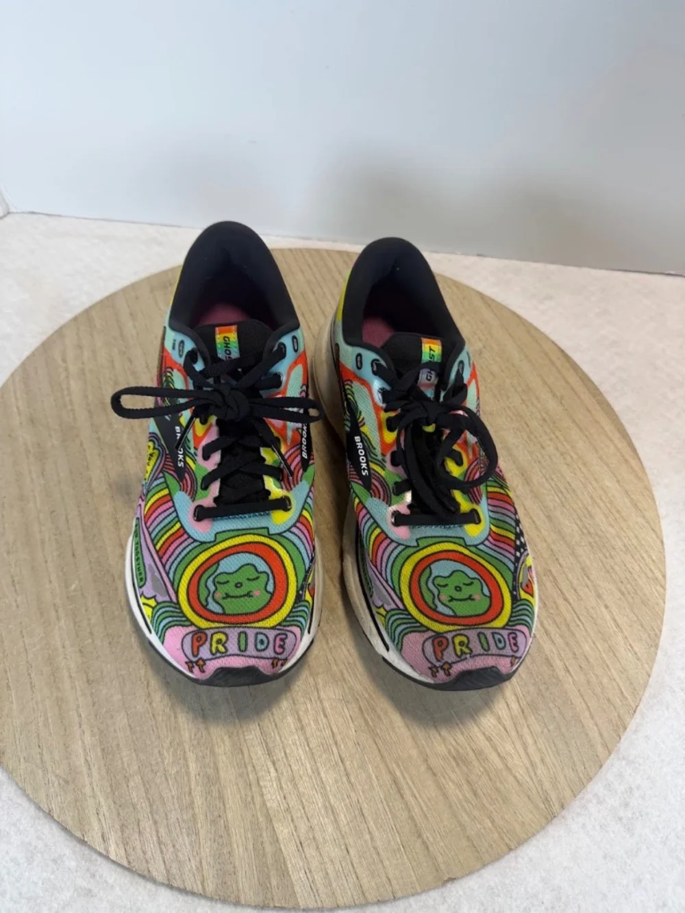 Brooks Ghost 15 Pride Women's Running Shoes Size 9.5 B Multicolor 1203801B058